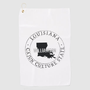 Serviette De Golf Louisiana Golf Towel State Personnalisé