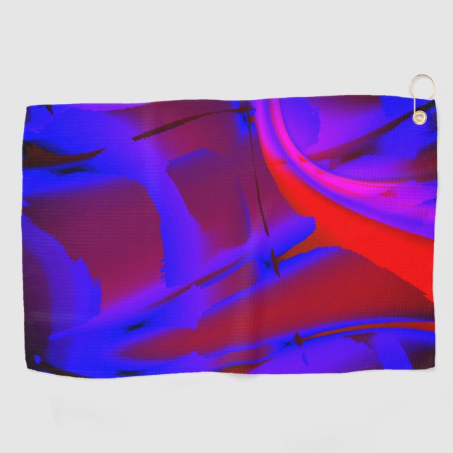 Serviette De Golf Loupe découpée de peinture numérique sur vin (Horizontal)