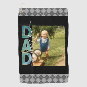 Serviette De Golf Love You Dad Une photo rustique