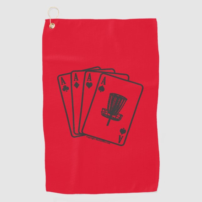 Serviette De Golf Lucky Ace Disk Golf Towne (Devant)