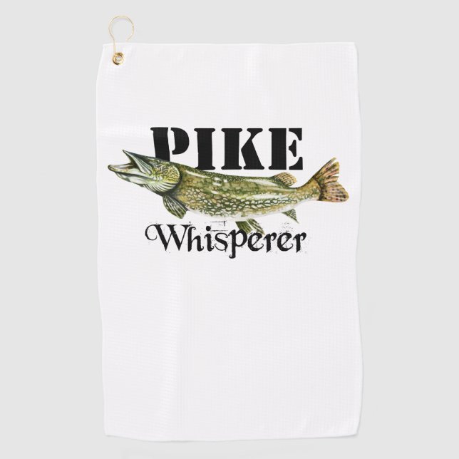Serviette De Golf Lumière Pike Whisperer (Devant)