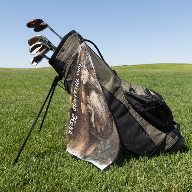Serviette De Golf Lynx Canada personnalisé (Vert)