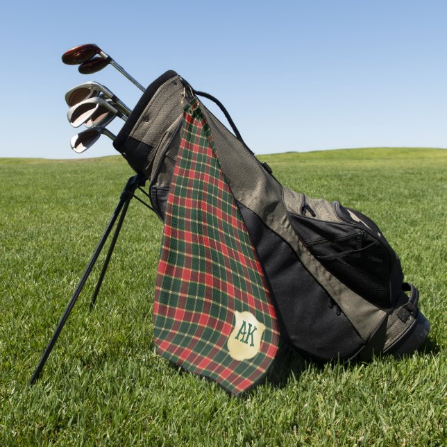 Serviette De Golf MacLachlan Ancien Tartan écossais (Vert)