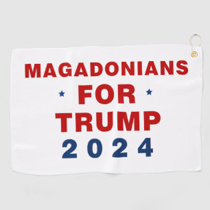 Serviette De Golf Magadoniens pour Trump 2024 Rouge bleu