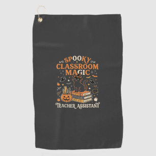 Serviette De Golf Magie de la salle de classe d'Halloween