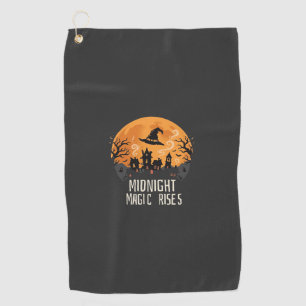 Serviette De Golf Magie de minuit d'Halloween