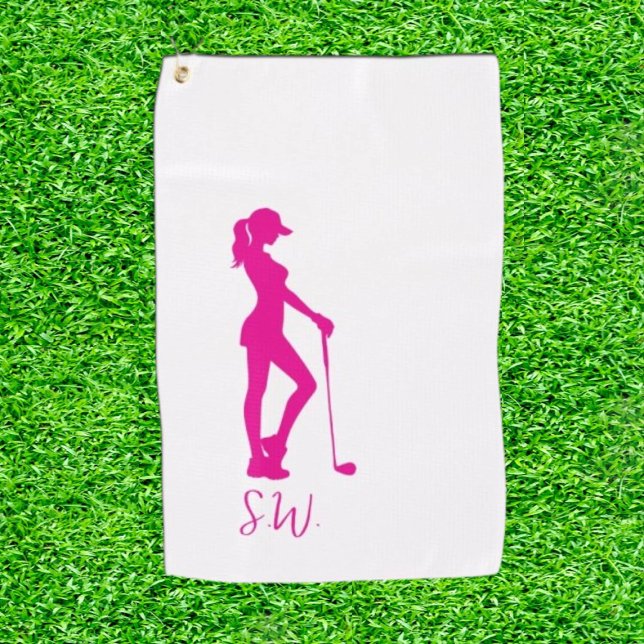 Serviette De Golf magnifique golf de dame (Elegance Meets the Fairway.)