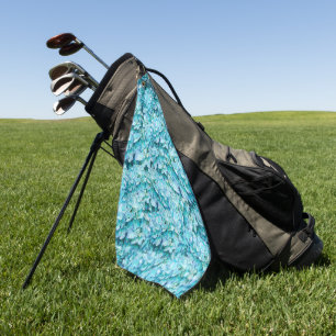 Serviette De Golf Magnifiques fleurs d'hortensia turquoise
