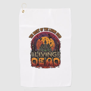 Serviette De Golf Maison Hantée Halloween Sorcière Nuit Vivante Mort