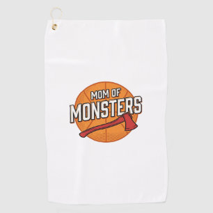 Serviette De Golf Maman de Monstres Design de Maman de Basket Vintag