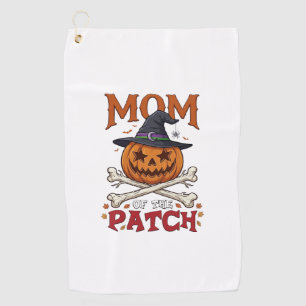 Serviette De Golf Maman Patch citrouille d'Halloween chapeau de sorc
