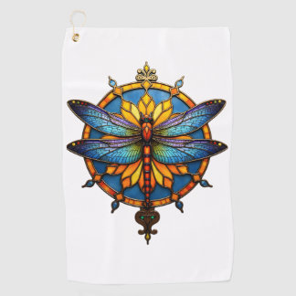 Serviette De Golf Mandala Dragonfly Luminous Sacred Geometry Spiritu