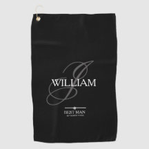 Mariage Best Man Cadeau Monogramme Nom Cool modern