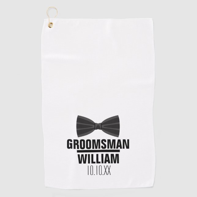 Serviette De Golf Mariage professionnel personnalisé (Devant)