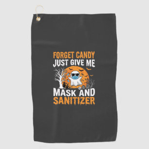 Serviette De Golf Masque et désinfectant Halloween Ghost Design_1