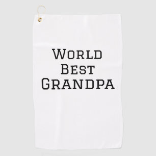 Serviette De Golf Meilleur grand-père ajouter nom texte sport texte