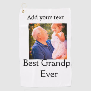 Serviette De Golf Meilleur grand-père jamais grand-père photo cadeau