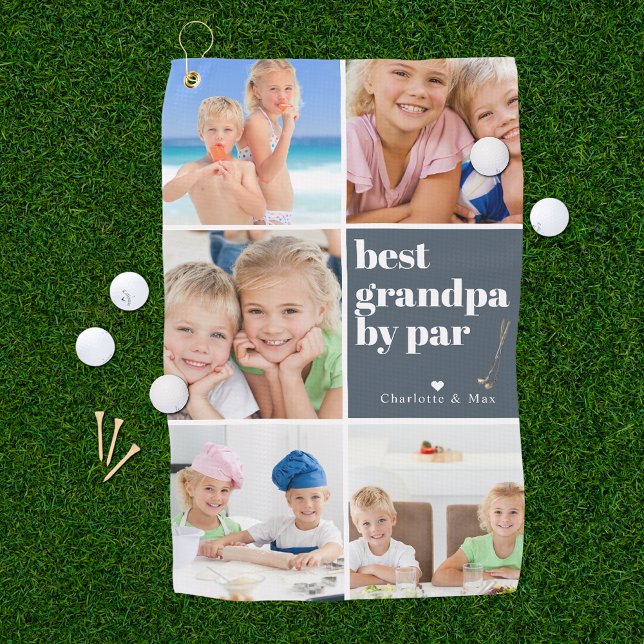 Serviette De Golf Meilleur grand-père par Par | Fête des pères Colla (Créateur téléchargé)