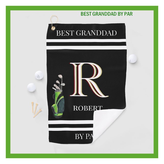Serviette De Golf Meilleur grand-père par Par Parfait Personnalisé M (Créateur téléchargé)