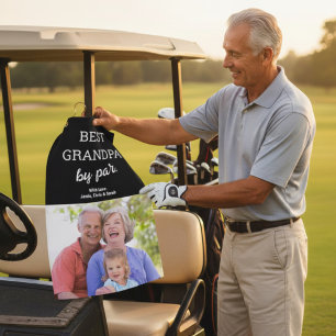 Serviette De Golf Meilleur grand-père par Par Photo Fête des pères p