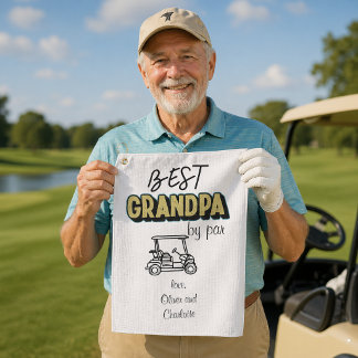 Serviette De Golf Meilleur Grand-Père Par Parc Golf Cart