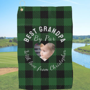Serviette De Golf Meilleur grand-père personnalisé photo de enfants