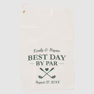 Serviette De Golf Meilleur Jour par Par Mariage Personnalisé