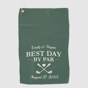 Serviette De Golf Meilleur Jour par Par Moderne Mariage Personnalisé