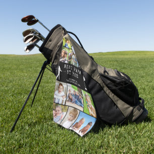 Serviette De Golf MEILLEUR PAPA PAR 12 Collage de photos Personnalis