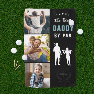 Serviette De Golf Meilleur Papa Par   Collage photo Monogram