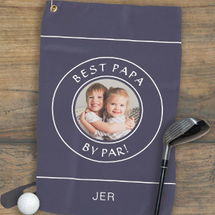 Serviette De Golf Meilleur Papa Par Golfeur Moderne Personnalisé Pho