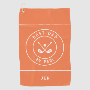 Serviette De Golf Meilleur Papa par Par Citron Orange Humour de Go