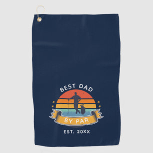 Serviette De Golf Meilleur papa Par Par Par Golfing Fête des pères n