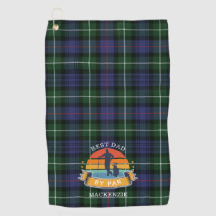 Serviette De Golf Meilleur papa par Par Plaid MacKenzie Vert pourpre