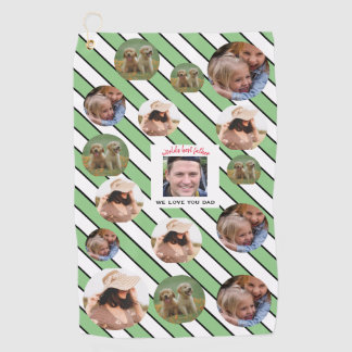 Serviette De Golf Meilleur Père Personnalisé Quatre Photo 🎄 Fête