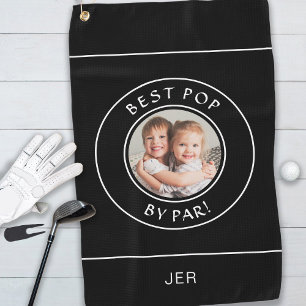 Serviette De Golf Meilleur pop par golfeur moderne monogramme photo
