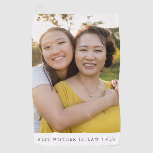 Serviette De Golf Meilleure belle-mère photo personnalisée