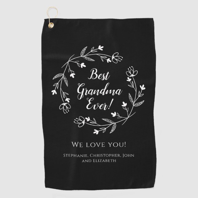 Serviette De Golf Meilleure Grand-Mère Jamais Golfeur Garder Grandki (Devant)