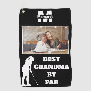 Serviette De Golf Meilleure Grand-mère par Par Golf avec photo perso