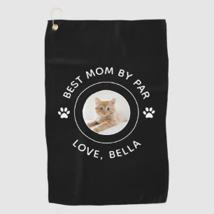 Serviette De Golf Meilleure Maman Par Par Chat Empreinte de patte Ph