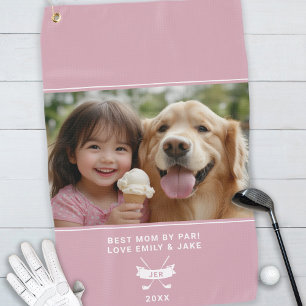 Serviette De Golf Meilleure Maman Par Par Fun Photo Golfer Moderne É