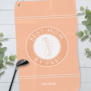 Serviette De Golf Meilleure Maman Par Par Par Élégant Sports Golfer