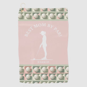 Serviette De Golf Meilleure Maman Par Par Pink Monogrammé