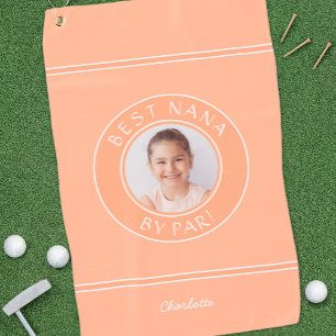 Serviette De Golf Meilleure Nana par Golfeur Élégant Pêche Photo Cad