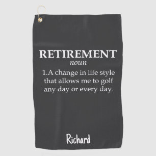 Serviette De Golf Meilleurs Cadeaux de Retraite pour Golfeurs Drôles