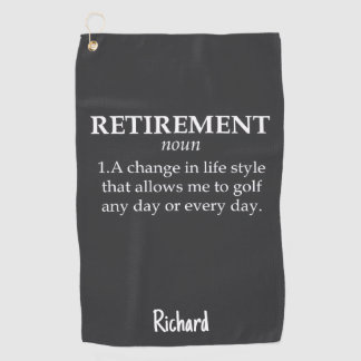 Serviette De Golf Meilleurs Cadeaux de Retraite pour Golfeurs Drôles