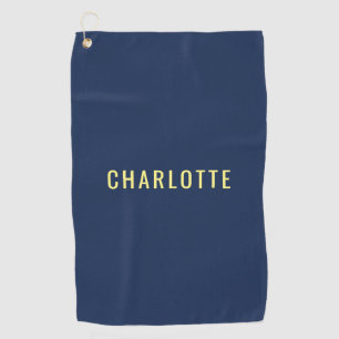 Serviette De Golf Minimaliste Classique Professionnel Nom de Couleur