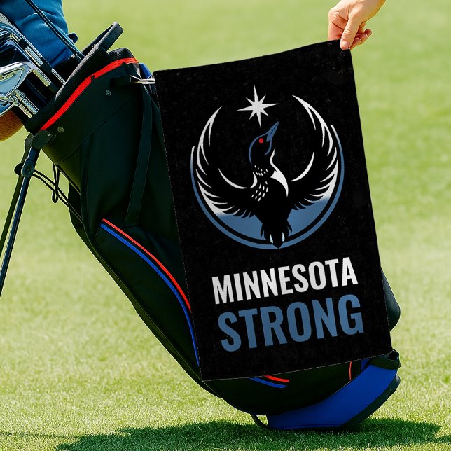 Serviette De Golf Minnesota Rebel Bird New State Flag (Créateur téléchargé)