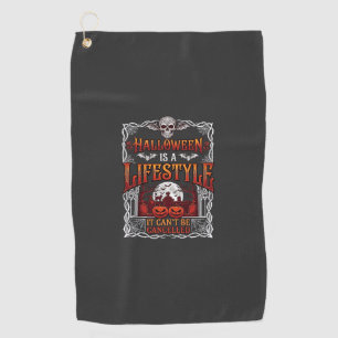Serviette De Golf Mode de vie Halloween Chauve-souris Crâne Cimetièr