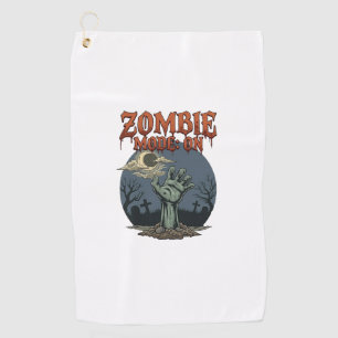 Serviette De Golf Mode Zombie Halloween Main Cimetière de la Lune_1